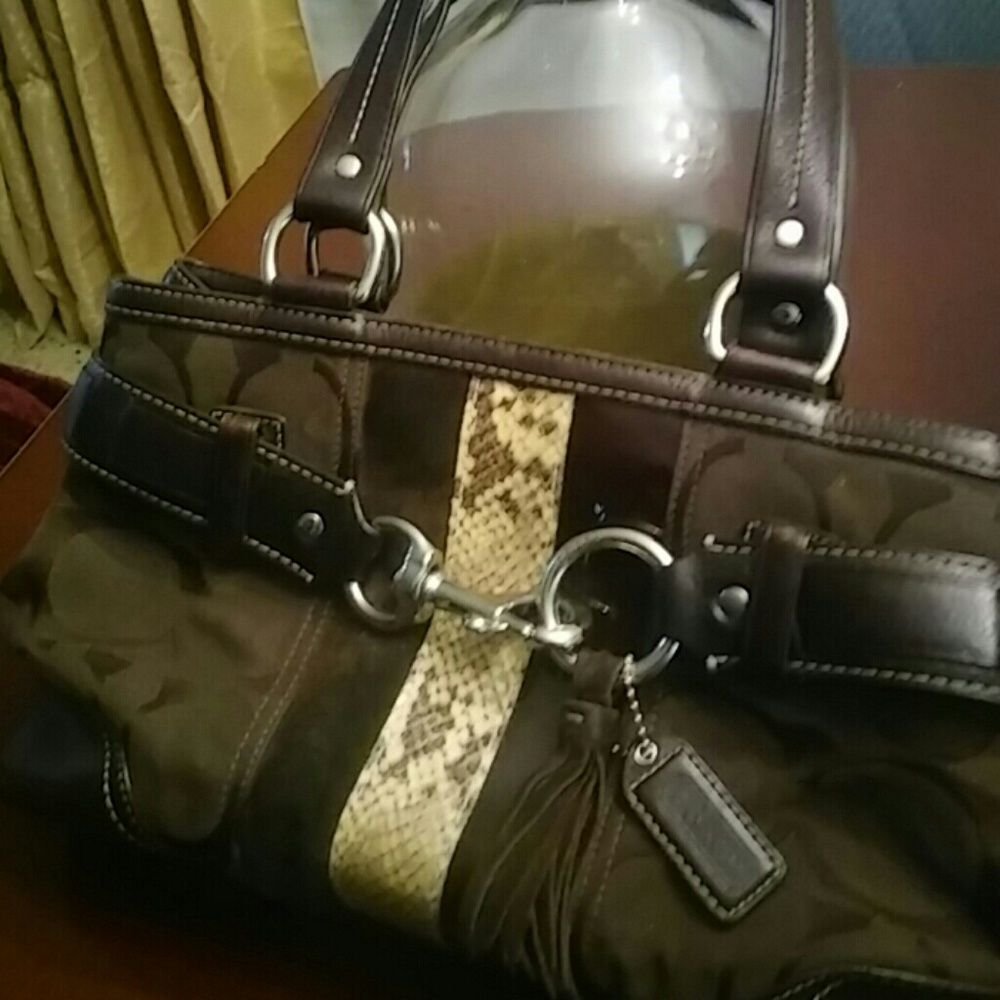 Authentic Coach Python Purse
